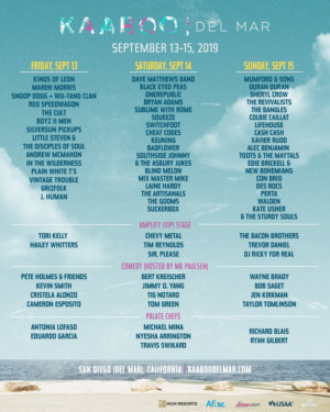 KAABOO Del Mar Releases Daily Schedules for Sept 14-16th Event Image