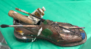 Artist George Gadson Shares Shoes With Habitat For Humanity Image