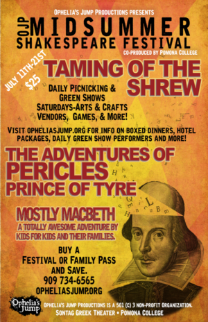2019 Annual Midsummer Shakespeare Festival Announced Image