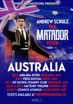 Andrew Schulz Will Embark On THE MATADOR Tour 