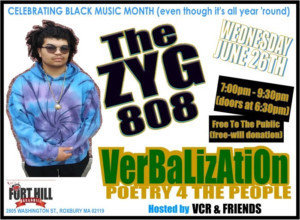 Verbalization Spoken-word Series to Feature The ZYG 808 