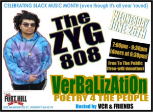 Verbalization Spoken-word Series to Feature The ZYG 808 Image