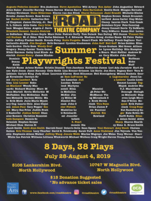 Road Theatre Company Presents 10th Annual Summer Playwrights Festival 