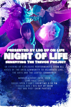Leg Up On Life to Host NIGHT OF LIFE Benefit for The Trevor Project Image