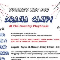 UH Theatre Offers Arts Camp For Kids, Held 8/3-8/14