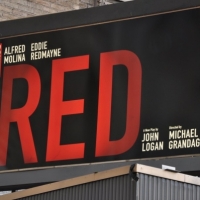UP ON THE MARQUEE: RED at The Golden Theatre!