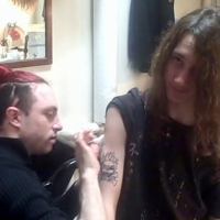 Photo Flash: ROCK OF AGES Fan & Contest Champ Gavin Knox Wins Temptu Tattoo