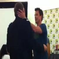 STAGE TUBE: John Barrowman Kisses Fan at Comic Con! Video
