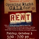 Opening night of RENT features pre-show gala on 10/1