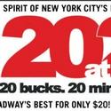 20at20 Returns 9/7, Offers $20 Tix To Off B'way Shows 20 Minutes Before Curtain Video