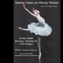 MMAC presents a Master Class with Wendy Whelan 10/25 Video