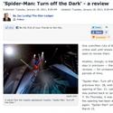 NJ Star-Ledger Reviews SPIDER-MAN Video