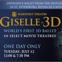 GISELLE IN 3D Ballet Cinema Event Premieres World’s First 3-D Ballet 7/12 Video