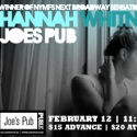 Joe's Pub Wecomes Hannah Whitney in Concert, 2/12 Video