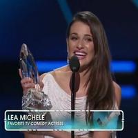 STAGE TUBE: Lea Michele Accepts People's Choice Award!