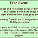 Traditional & Historical Songs of New York State Held At Hudson Valley Resort