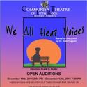 Open Auditions Held For CTLR's Winter Production We All Hear Voices Video