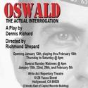 OSWALD to have West Coast Premiere at Write Act Rep in LA Video