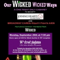 WICKED Cast Holds WICKED, WICKED WAYS Cabaret, 9/26