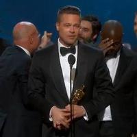 VIDEO: Pitt and McQueen Accept Best Picture Oscar for 12 YEARS A SLAVE Video