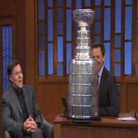 VIDEO: Bob Costas Gifts SETH MEYERS with The Stanley Cup Video