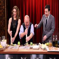 VIDEO: Mario Batali Serves Up Chicken with Brooke Shields on TONIGHT SHOW Video