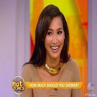 VIDEO: GLEE' s Naya Rivera Shares Her Theory on Showering on THE VIEW Video