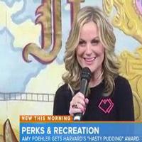 VIDEO: Amy Poehler Accepts Harvard's 'Hasty Pudding' Award