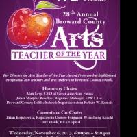 Finalists Announced for Broward County's 2013 Arts Teacher of the Year