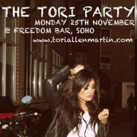 Tori Allen-Martin Headlines THE TORI PARTY, Featuring Special Guests Paul Spicer and  Video