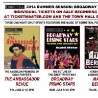 Tickets to Town Hall's 2014 Summer Season On Sale Tomorrow Video