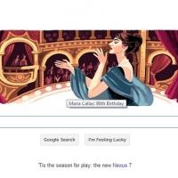 Google Doodle Pays Tribute to the Great Maria Callas Video