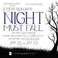 Different Stages' NIGHT MUST FALL Opens Tonight at The Vortex Video