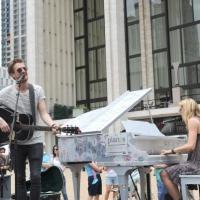 Photo Flash: Cast of ONCE and More at NYC's Sing for Hope Pianos