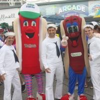 Exclusive Photo Coverage: ON THE TOWN Stars Perform at Nathan's Fourth of July Hot Dog Eating Contest!