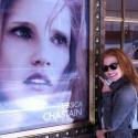 Photo Flash: THE HEIRESS' Jessica Chastain Poses Outside of Walter Kerr Theatre
