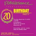 Renaissance Theaterworks Hosts Party to Celebrate 20th Season Tonight, 9/13