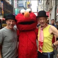 Twitter Watch: WAITING FOR GODOT's Patrick Stewart and Ian McKellen Pose with Elmo in Video