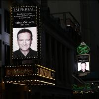 Photo Coverage: Broadway Theaters Dim Lights to Honor Robin Williams