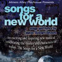 Miners Alley Presents Jason Robert Brown's SONGS FOR A NEW WORLD, Now thru 12/21