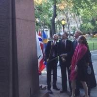 Photo Flash: New Inscriptions Unveiled at Nobel Monument in NYC Video