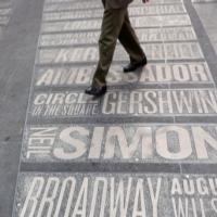 Photo Coverage: Sneak Peak of Duffy Square's Broadway Theatre Sidewalk Map! Video