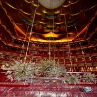 Photo Flash: Chandelier Cleaning at the Metropolitan Opera