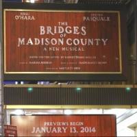 Up on the Marquee: THE BRIDGES OF MADISON COUNTY