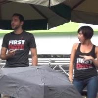 BWW TV: Zachary Levi, Krysta Rodriguez & FIRST DATE Cast Brave the Rain in Bryant Par Video