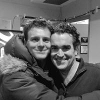Passing the Crown! Brian d'Arcy James Poses with Jonathan Groff at HAMILTON Video