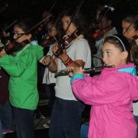 Elisabeth Morrow School Orchestra Performs National Anthem at  Run 10, Feed 10 Race Video