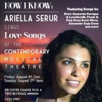 Ariella Serur's NOW I KNOW Features Songs by Gasparini, Oliver and More Tonight Video