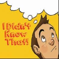 JPAS Theatre for Young Audiences Presents I DIDN'T KNOW THAT Today