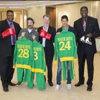 Photo Flash: Beastie Boys, Larry Holmes and Larry Johnson Donate Memorabilia to MSG's Video